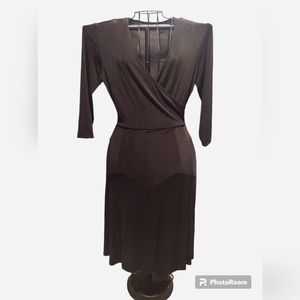 CHICOS Travelers BLACK dress,  chicos size 1( 8/10).